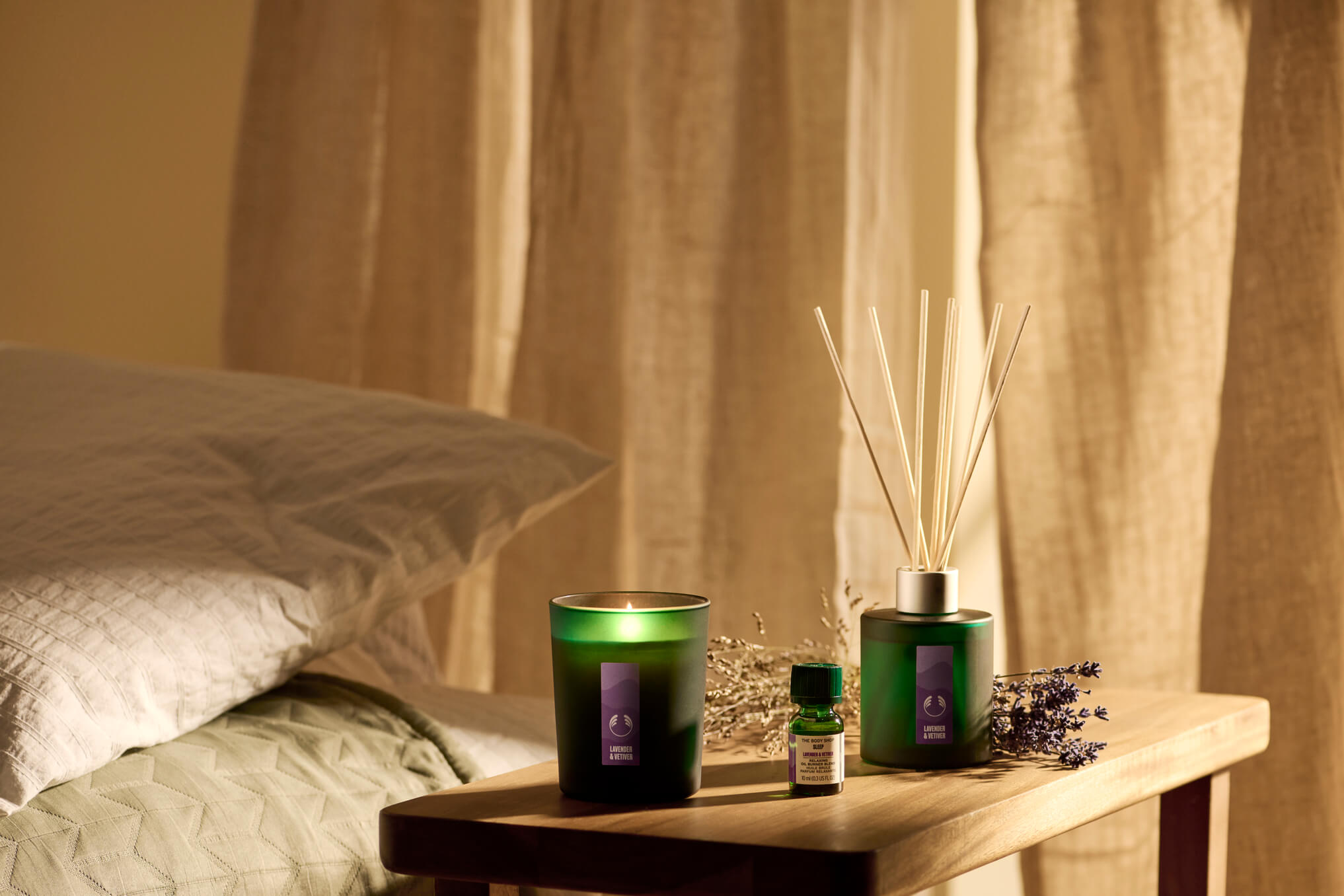 Cosmética Natural Cruelty Free The Body Shop Chile Vela aromática Sleep